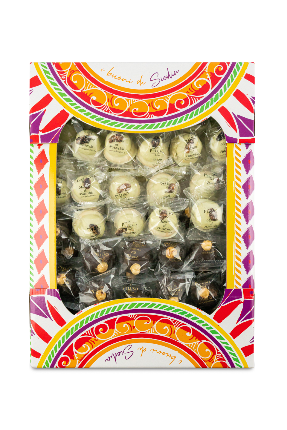 Plateaux Moretti assortiti nocciola e pistacchio 1250g per hotel e ristorazione Peluso 1964