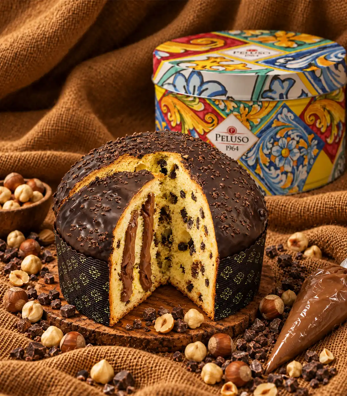 Panettone Nocciola con Sac à Poche Nocciola_Latta