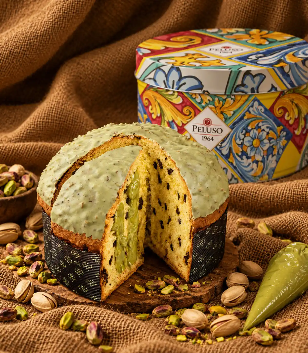 Panettone Pistacchio e Sac à Poche Pistacchio_Latta