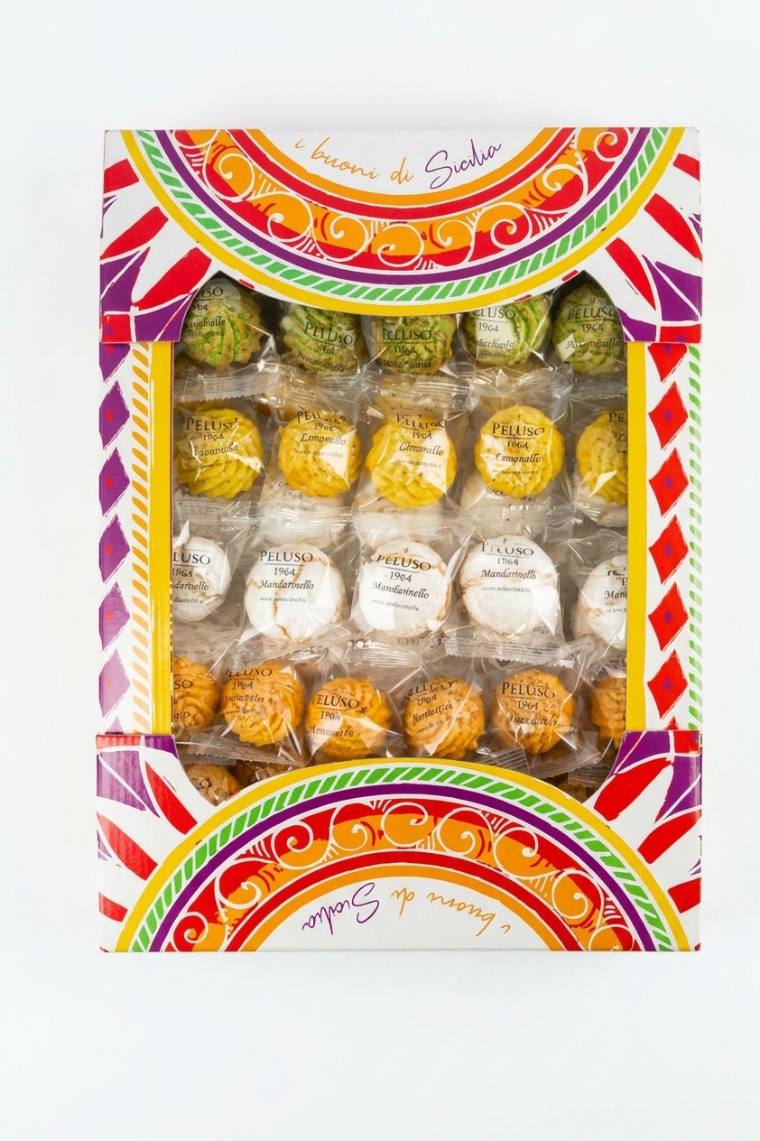 Plateaux paste di mandorla assortite agrumi e pistacchio 1250g per hotel e ristorazione Peluso 1964